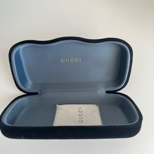Gucci Black and Blue Glasses Case